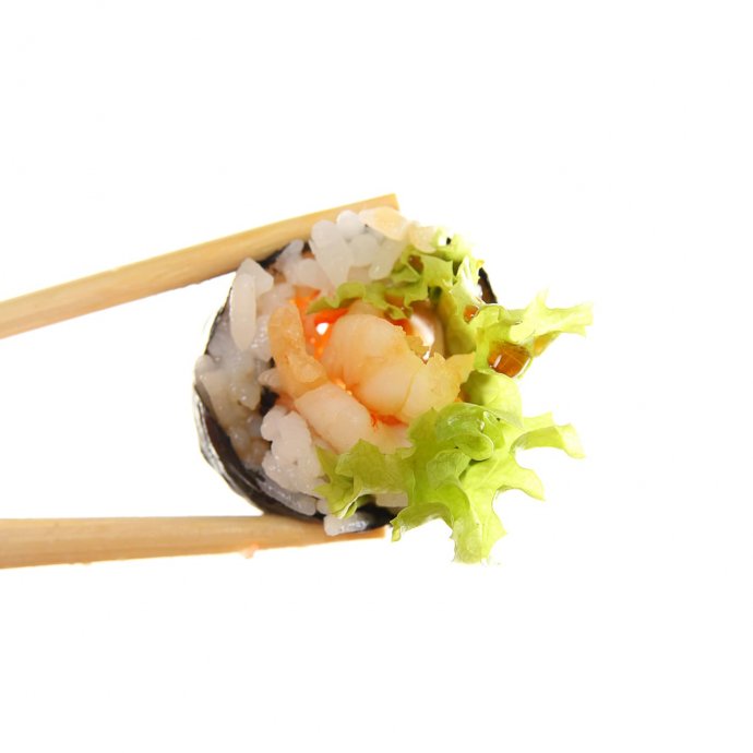 chụp ảnh sushi