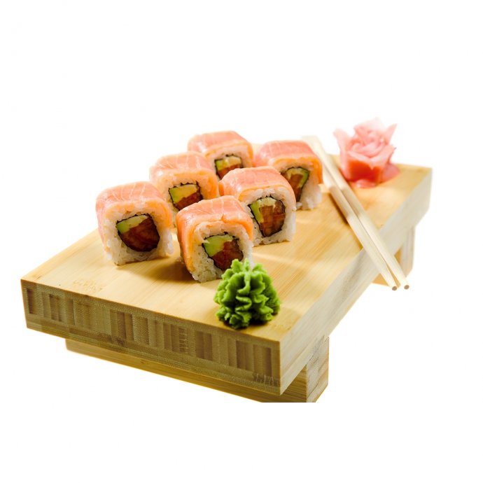 Chụp ảnh sushi